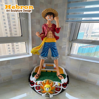 Figura de Anime Japonés Personalizada, Figura de One Piece, Escultura de Luffy, Estatua de Resina de Monkey D. Luffy para Decoración