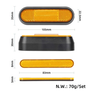 Cache latérale de roue avant et arrière pour trottinette électrique Dualtron Segway Max G30/G30D/G30E/G30LP – Pièces détachées avec bloc réfléchissant - Product Image 4