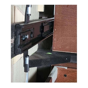 Riel deslizante entrelazado de extensión total para gabinetes, canal de rodamiento de bolas, cierre suave y silencioso para cajones - Product Image 1