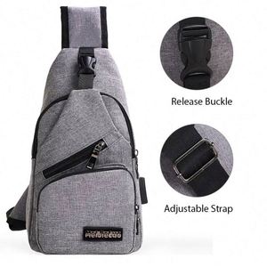 Outdoor Casual Sport <b>Chest</b> Bag New Messenger Fashion <b>Small</b> Men's Sling Crossbody Bag Anti-theft <b>Chest</b> Bag - Product Image 3