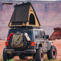 Tente de toit résistante aux déchirures avec annexe, imperméable, pliable, coque rigide, grande conception pour les aventures de camping en famille en plein air