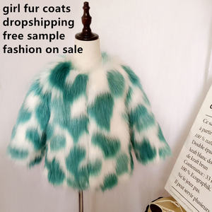 Manteau d'hiver chaud pour fillette en fausse fourrure épaisse, vêtements d'extérieur unis, manteau élégant et chaud pour bébés filles, veste épaisse pour enfants, hauts chauds d'automne - Product Image 2