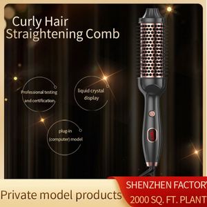 Cepillo Térmico Profesional para el Cabello, Cepillo Iónico de Cerámica para Rizar, Rizador Eléctrico y Plancha de Pelo - Product Image 3