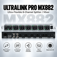 Mélangeur de ligne en rack 8 canaux, répartiteur de signal audio pour studio, diffusion et sonorisation installée