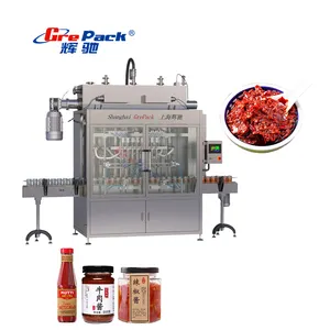 Automatic Mayonnaise and Fruit Jam and Soy Sauce Bottle Filling Production Line for 500ml