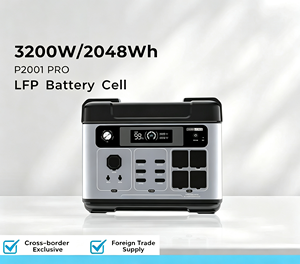 Alimentation électrique P2001 Pro 3200W, batterie solaire LFP haute capacité 2048Wh pour la maison, cellule de batterie Lifepo4 - Product Image 1