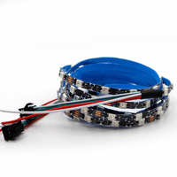 Bande lumineuse Led WS2812B, 1-5m, étroite, 4/5mm, 5V, pliable en forme de S, WS2812 RGB SK6812, MINI ruban ARGB Pixel adressable individuellement