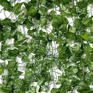 LUYI - Lot de 12 guirlandes artificielles de 25,6 m (84 pieds) en fausses feuilles de <span class=keywords><strong>lierre</strong></span>, plantes suspendues pour la décoration esthétique de la <span class=keywords><strong>chambre</strong></span> - Product Image 3