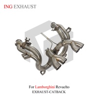 ING SUS304 OEM Valve Catback avec Z-Pipe pour Lamborghini Revuelto L545 6.5L V12 2023+ |   Échappement à montage direct en gros
