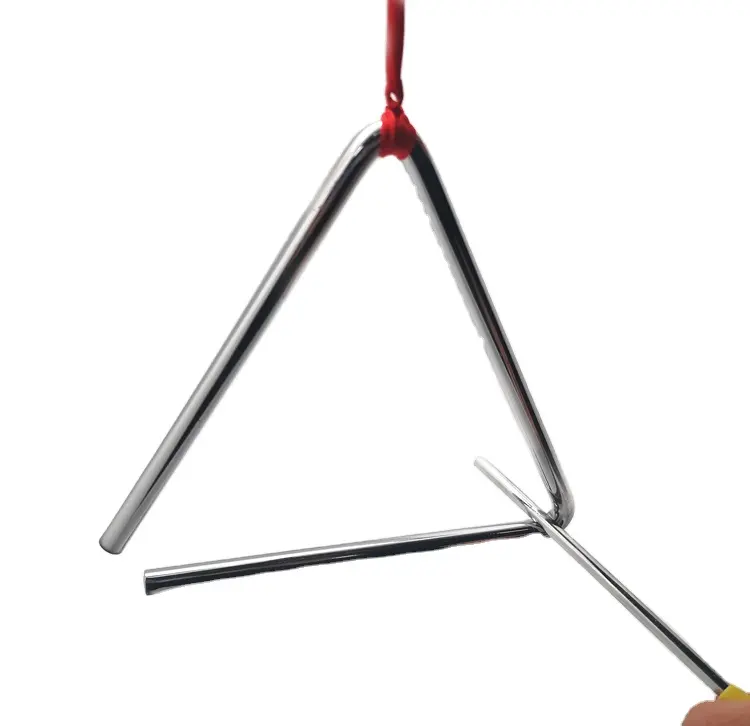 6-inch triangle bell triangle iron metal musical instrument musical triangle bell toy gift