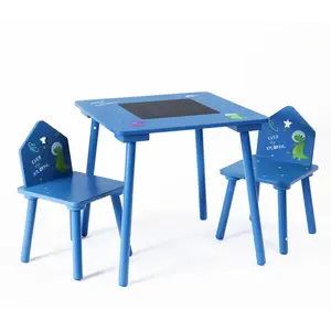 儿童木制家具套装经典桌椅活动儿童空间桌椅套装书写桌椅