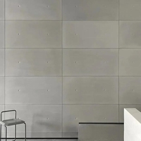 Panneau mural décoratif d'intérieur, design industriel en forme de trou de ver, perforé, dalle de béton pour la maison, panneaux de ciment commerciaux