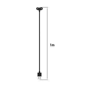 1M negro para <span class=keywords><strong>Ticwatch</strong></span> <span class=keywords><strong>Pro</strong></span> 5/X/3/E3 Pro3 LTE reloj inteligente cargador USB adaptador de cable Cable de carga magnético - Product Image 6