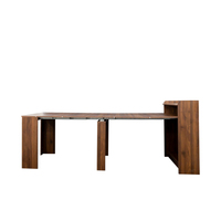 Nouvel arrivage en stock - Table à manger moderne en bois de marque REMA, pliable et extensible, en céramique frittée, origine Shandong, meilleur prix