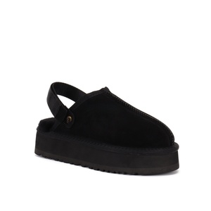 Femmes semelle épaisse talon plat demi pantoufles fourrure bottes de neige nouvelle mode décontracté hiver peluche chaussures chaudes Anti glissant léger - Product Image 2