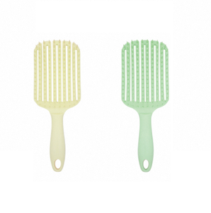 Brosse à cheveux professionnelle à poignée en U, baril en céramique, avec poignée en caoutchouc antidérapante pour démêler les cheveux bouclés en douceur - Product Image 4