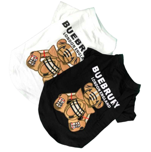 T-shirt Teddy en coton <span class=keywords><strong>de</strong></span> luxe pour petits chiens manteaux décontractés chauds des créateurs <span class=keywords><strong>de</strong></span> mode imprimer hiver chaud manches courtes pour l'été printemps - Product Image 5