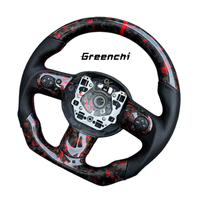 Volant en fibre de carbone forgé rouge pour MINI JCW R56 (2007-2013)