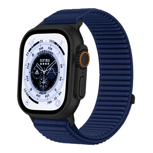 Wildnis-Bergmuster Atmungsaktives Gewebtes Nylon-Armband mit Schnalle für Apple <span class=keywords><strong>Watch</strong></span> 10, iWatch 8/9 - Product Image 4