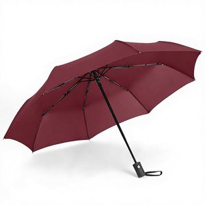 Wholesale Custom Logo High Density Fabric Polyester Three-<b>Folding</b> Fully-Automatic Business Gifts Umbrella - Product Image 1