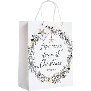 Bolsa de Regalo Ecológica Multiusos de Grado Alimenticio para Días Festivos Cristianos, Bolsa de Papel de Primera Calidad para Envolver Regalos con Versículos Bíblicos - Product Image 2
