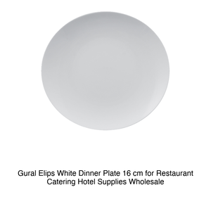Plato de Cena Blanco Gural de 16 cm para Restaurante, Catering, Suministros para Hoteles, Venta al por Mayor - Product Image 2