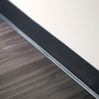 Moulage de base en PVC Cove 4 pouces blanc facile à nettoyer plinthe de base murale pour plancher commercial d'hôpital d'hôtel