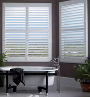 Volets de plantation en PVC imperméables, résistants à l'humidité, stores de fenêtre intérieurs sur mesure pour salle de bain, cuisine, hôtel