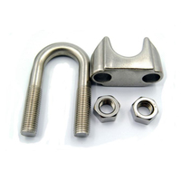 Pinces de câble métallique de Type U DIN741 pour les connexions d'extrémité de câble pince de câble de câble métallique avec boulon en U pour le matériel de gréement