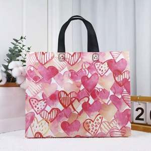 Reusable Non-woven Fabric Shopping <b>Handbags</b>, <b>Gold</b> logo Custom Summer Travel <b>Handbags</b> - Product Image 3