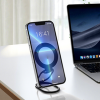 Support de téléphone portable pliable et rotatif en alliage d'aluminium magnétique, réglable en hauteur, anti-corrosion, style 2026, idéal pour le bureau