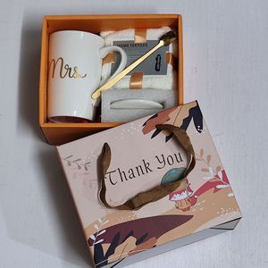 Juego de Tazas de Cerámica Blancas Grandes Personalizables de Alta Calidad y Toalla para Restaurante, Cafetería, Regalo de Navidad - Product Image 5