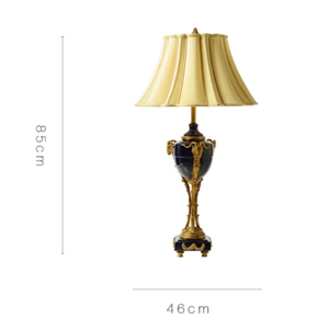 Lámpara de Mesa LED, Cabeza de Oveja de Bronce, Cristal Esmaltado, Luces de Mesa Rococó, Pinturas Artísticas Estatuales, Lámparas de Escritorio de Cobre - Product Image 4