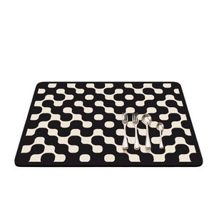 Japanese Style Kitchen Countertop Drain <b>Mat</b> Diatomaceous Earth Rectangle Waterproof For Dishwashing And Coffee <b>Bar</b> Use - Product Image 2