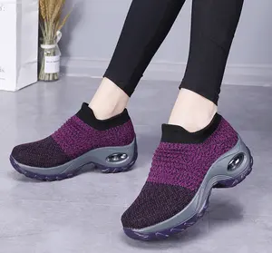 Модные женские дышащие спортивные носки большого размера для прогулок кроссовки для бега на платформе крупные танцевальные женские туфли на заказ от производителя