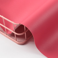 Tissu en cuir synthétique PVC PU écologique personnalisé de 0,8 mm pour canapé et mobilier