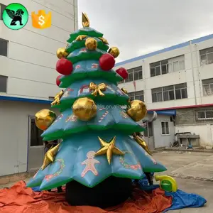 圣诞巨型广告充气模型定制4米派对促销树充气圣诞节A7042