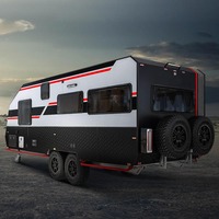 AU Standard 4X4 tout-terrain Camping voyage remorque 21 pieds Camping-car de luxe caravane à vendre