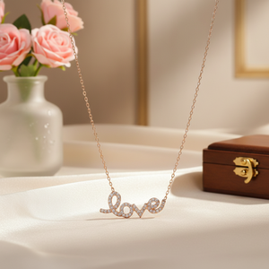 เพทายใสเครื่องประดับเงินแท้สำหรับ925ดีไซน์แบบตุรกีตัวอักษรน่ารัก - Product Image 3