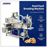 Machine industrielle automatique de panure et de revêtement alimentaire en acier inoxydable pour poulet, poisson, crevettes et légumes