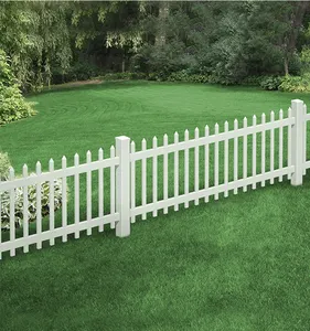 Balustrade de piquet en Pvc pour l'extérieur/panneau de clôture en plastique blanc pour maison et jardin - Product Image 6