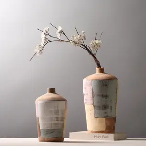 卸売カスタマイズされた日本のセラミック花瓶レトロスタイルの家の装飾わびさび家の装飾