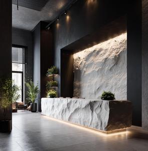 Tối giản hiện đại quầy bar Thẩm mỹ viện thu ngân bàn khách sạn sáng tạo bàn tư vấn giả đá sợi thủy tinh bàn tiếp tân - Product Image 5