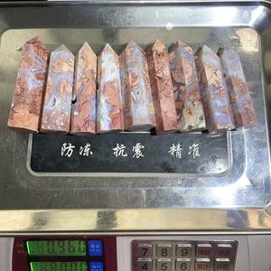 All'ingrosso rosa petalo agata punto naturale di cristallo curativo artigianato scolpito torre di pietra per la decorazione della casa regali - Product Image 6