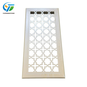 Hiện đại hình chữ nhật chạm khắc hợp kim nhôm tường thông gió ổ cắm có thể tháo rời nhựa khuếch tán không khí đăng ký lưới - Product Image 3