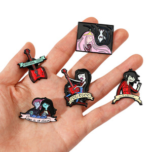 Pin Esmaltado de Dibujos Animados Sming Pins Adventure, Broche de Aleación de Metal con Solapa, Insignia de Personaje de Película, Cómic, Guitarra, Juego al Aire Libre - Product Image 3