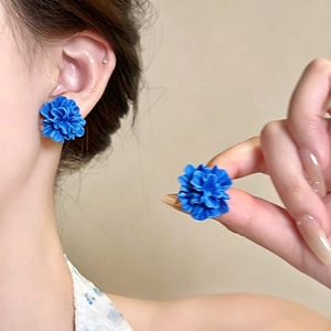 Summer Vacation Style Light Luxury Exquisite Flower <b>Stud</b> <b>Earrings</b> Temperamental Women's <b>Earrings</b> Fashion Jewelry Wholesale - Product Image 2