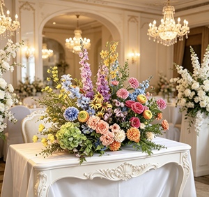 Hortensia Artificial de Seda Grande y Colorida de Ashland, Decoración Realista Hecha a Mano para Bodas, Graduaciones y Navidad - Product Image 4