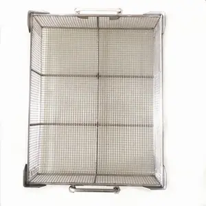 Professional Customized Metal 304 Stainless Steel Woven Wire Mesh Storage Basket