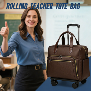 Bolsa de Maestra con Ruedas de Gran Capacidad, Carro Desmontable Multifuncional con Ruedas, Maleta de Tela Oxford - Product Image 4